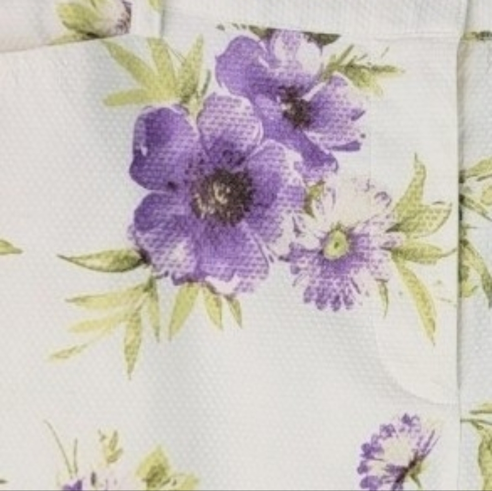 Karen Kane Textured Floral Crop Pants Sz 4 *S - Picture 3 of 7